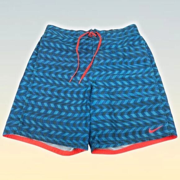 NIKE Men's Swim Short Sz Medium Blue - Picture 1 of 7